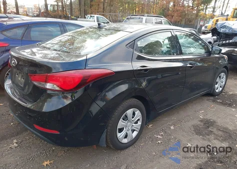 2016 Hyundai Elantra Se из США, поврежденный, VIN 5NPDH4AE2GH794122